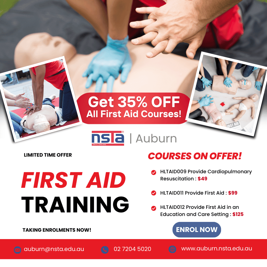 Limited Time Offer: 35% Off All First Aid Courses at NSTA Auburn!